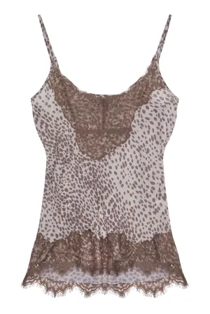 Lucy grey leopard print Camisole