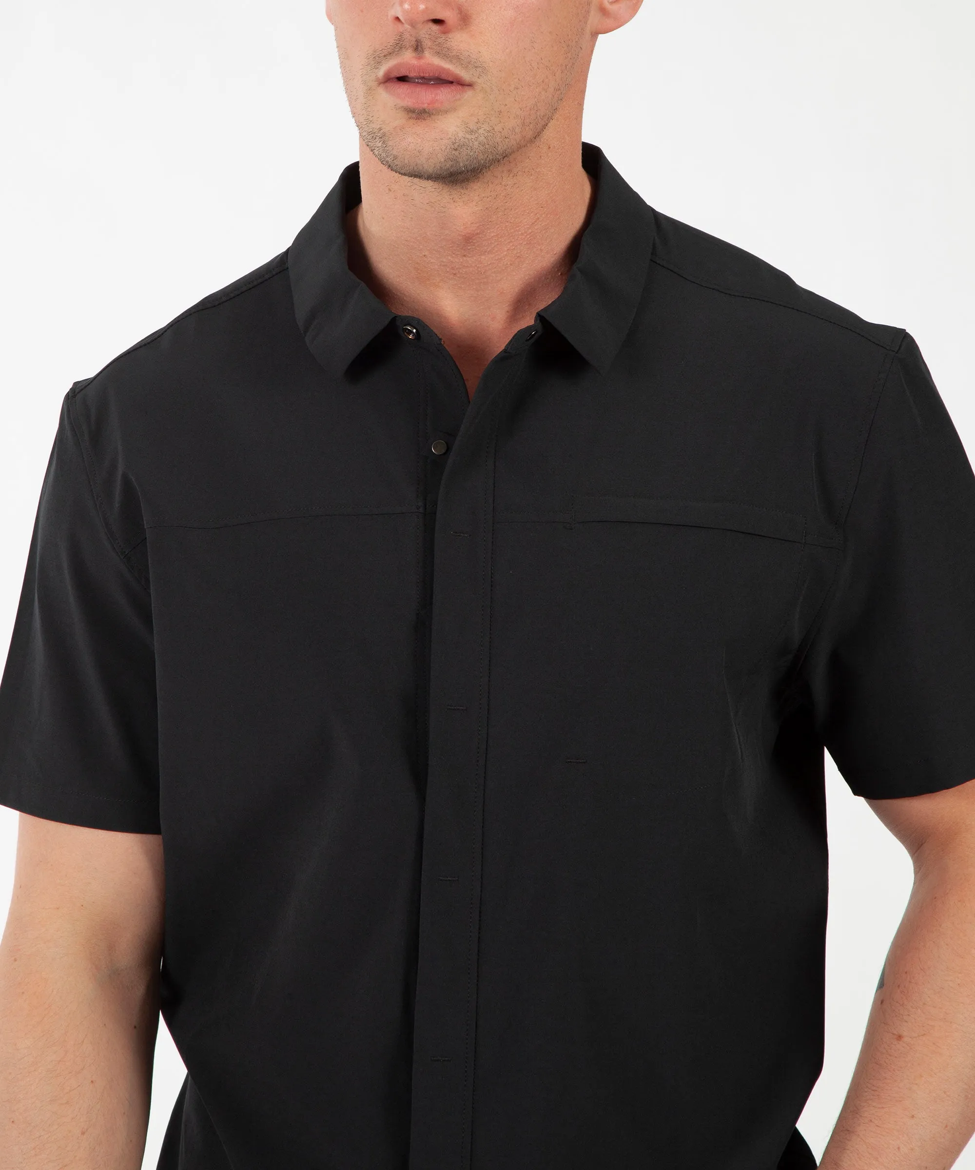 Men's Duncan Woven Snap-Front Short Sleeve Shirt