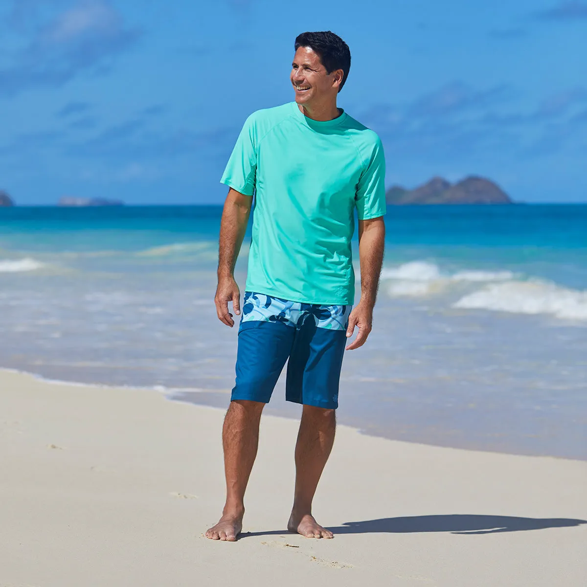 Men's Short Sleeve Crew Sun & Swim Shirt