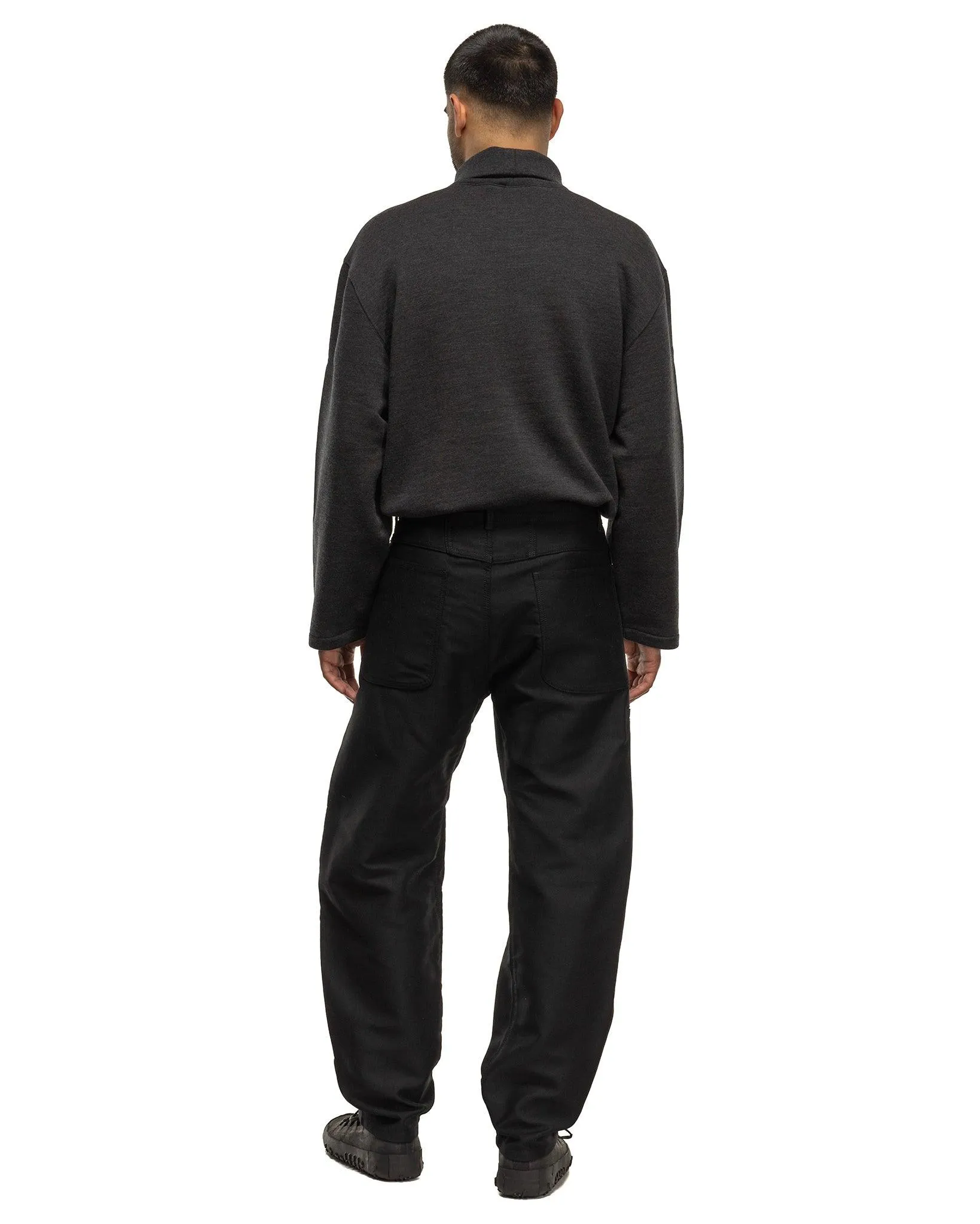 Mock Neck Sweatshirt Anthracite Melange