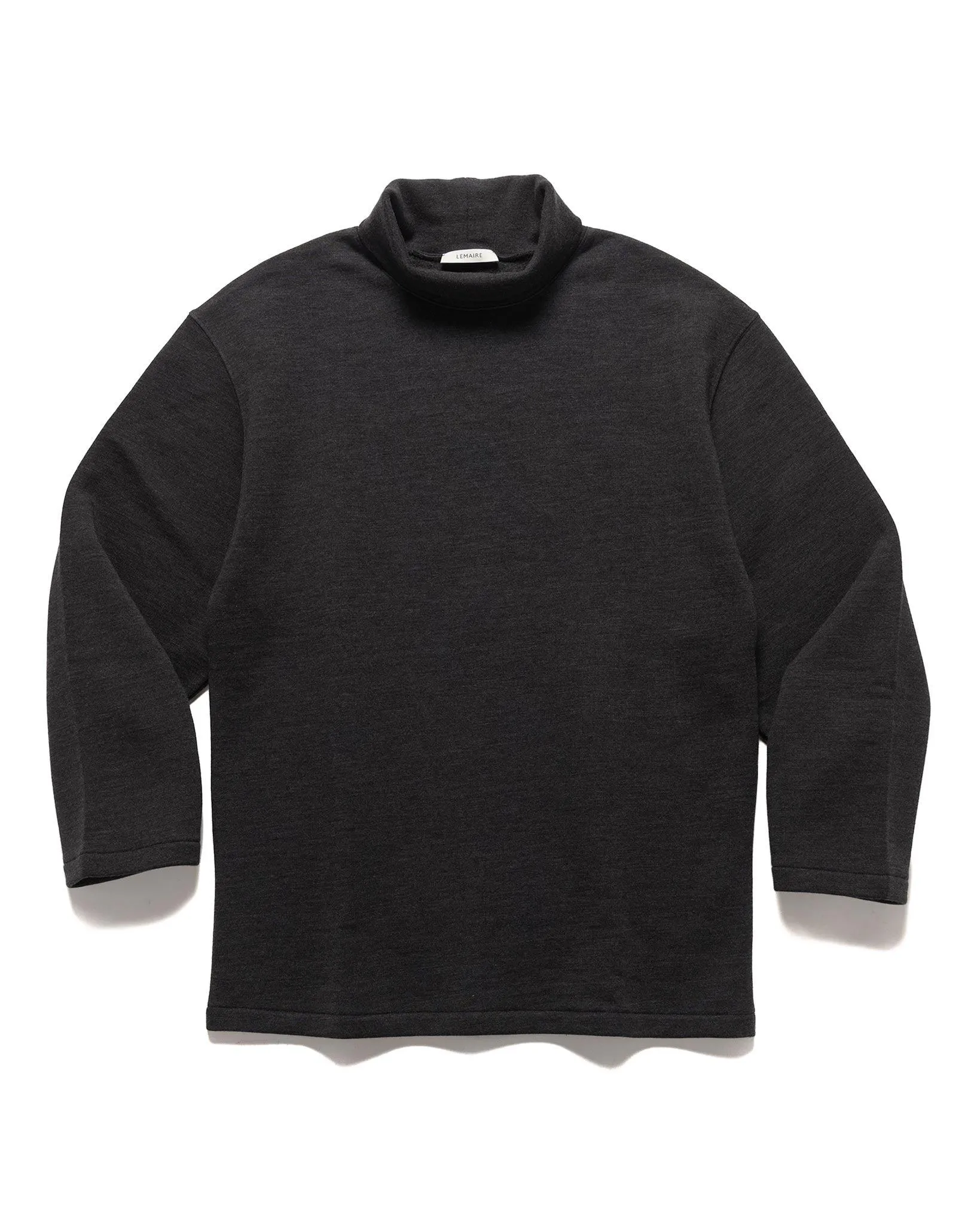 Mock Neck Sweatshirt Anthracite Melange