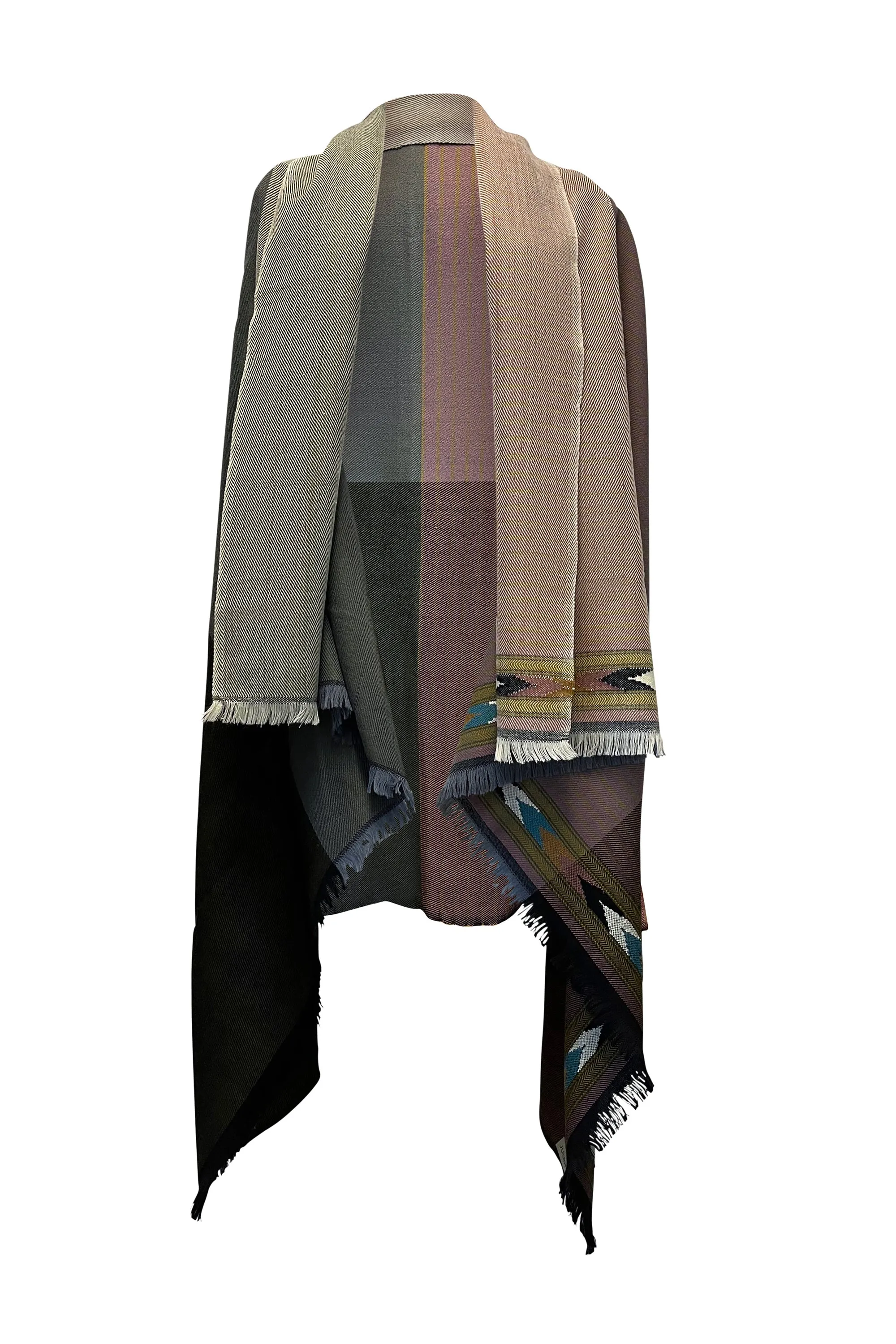 NEW! PETITE Light Wool Cape Fusion Dusty Pink