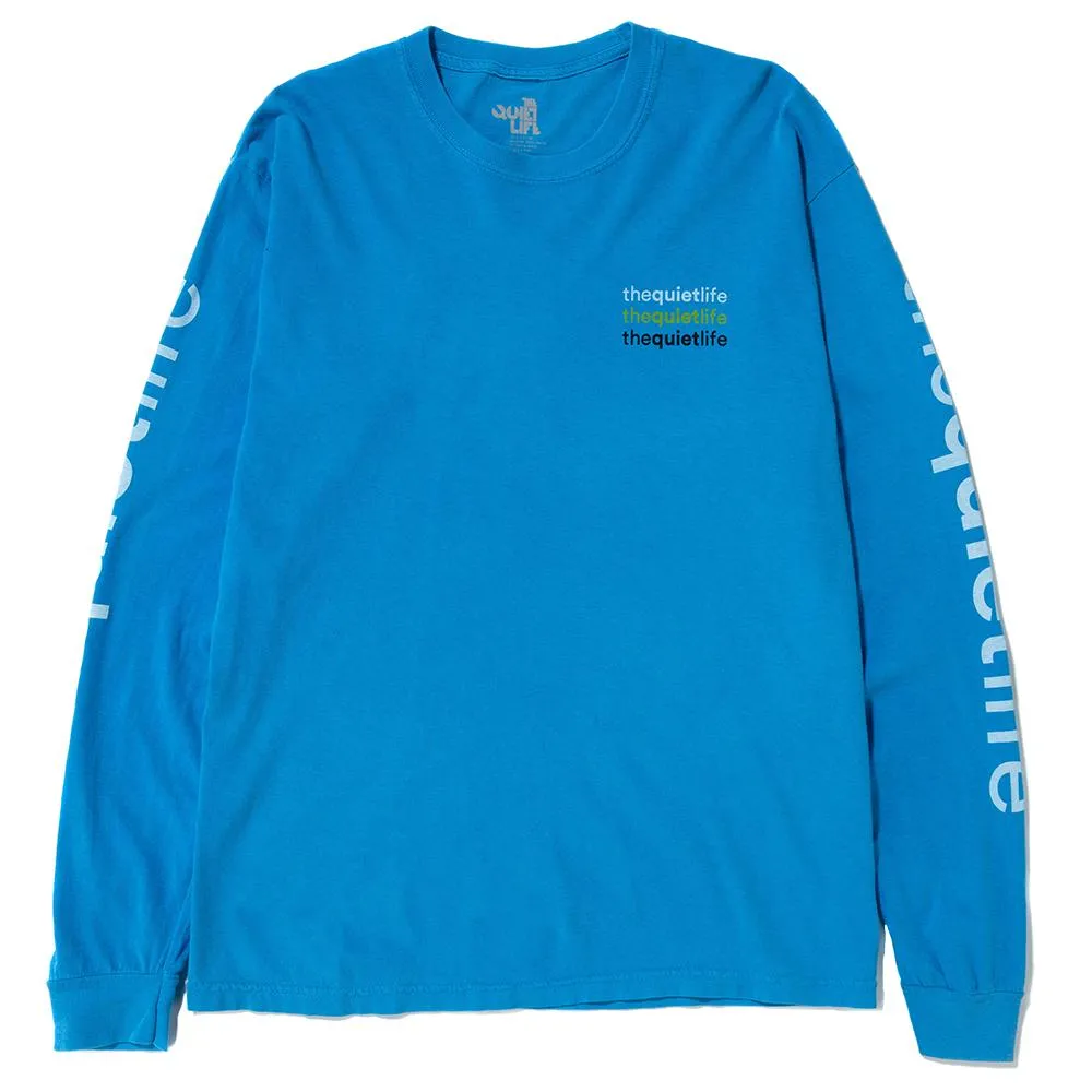 Quiet Life Origin Long Sleeve Pigment Dyed T-shirt / Blue