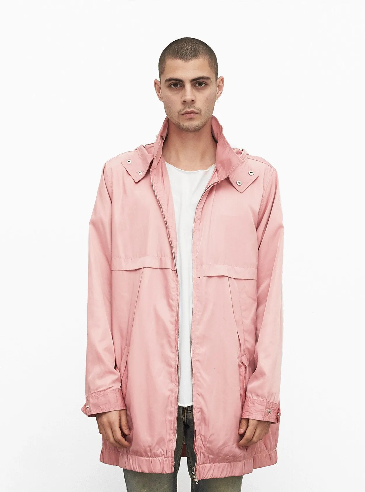 Rose Collins Box Jacket in Light Pink