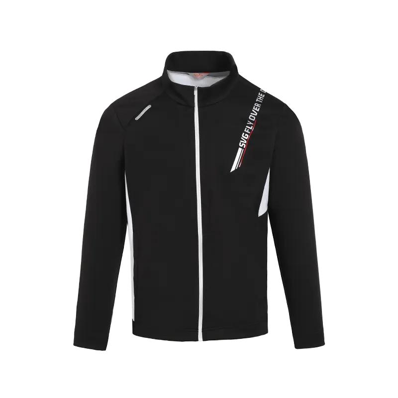 SVG Golf autumn and winter men's black-and-white jacket zipper windbreaker