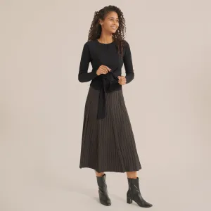 Tilda Pleated Midi Skirt