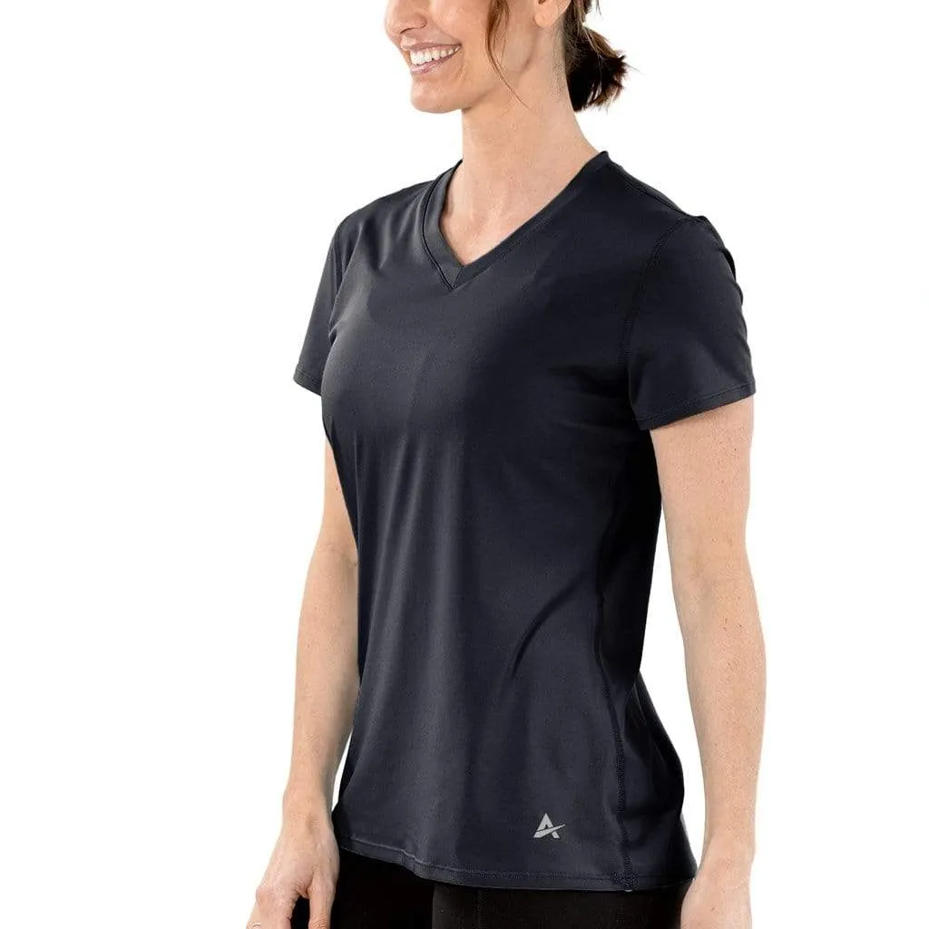 Women's Cooling V-Neck Short Sleeve T-Shirt- CLOSEOUT