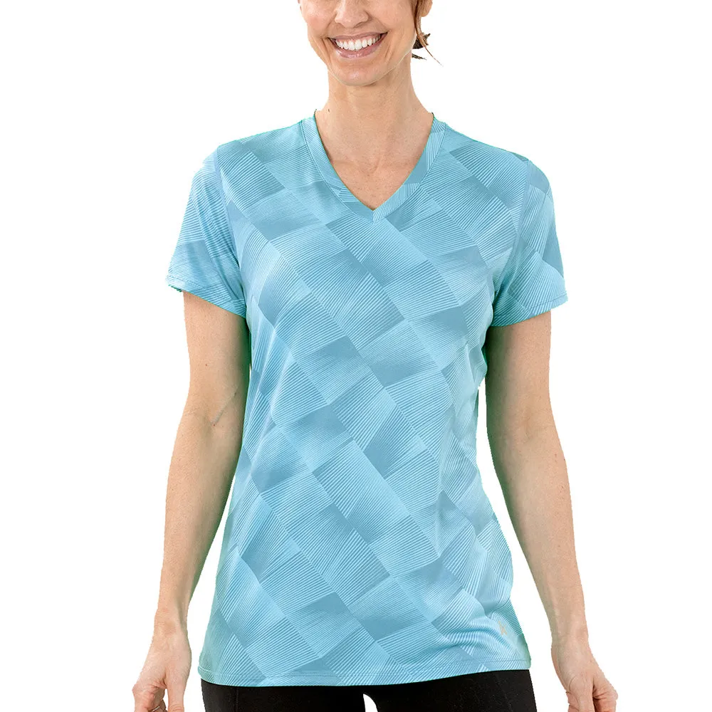 Women's Cooling V-Neck Short Sleeve T-Shirt- CLOSEOUT