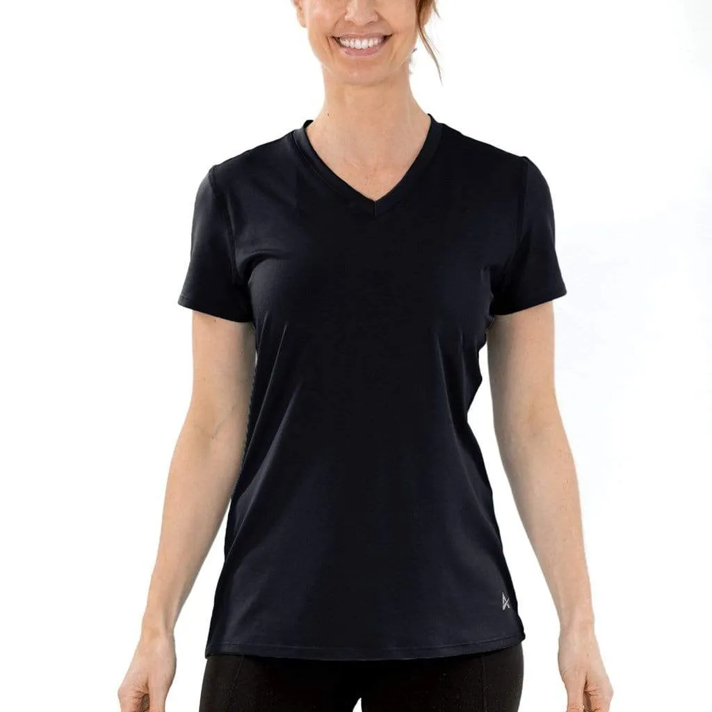 Women's Cooling V-Neck Short Sleeve T-Shirt- CLOSEOUT