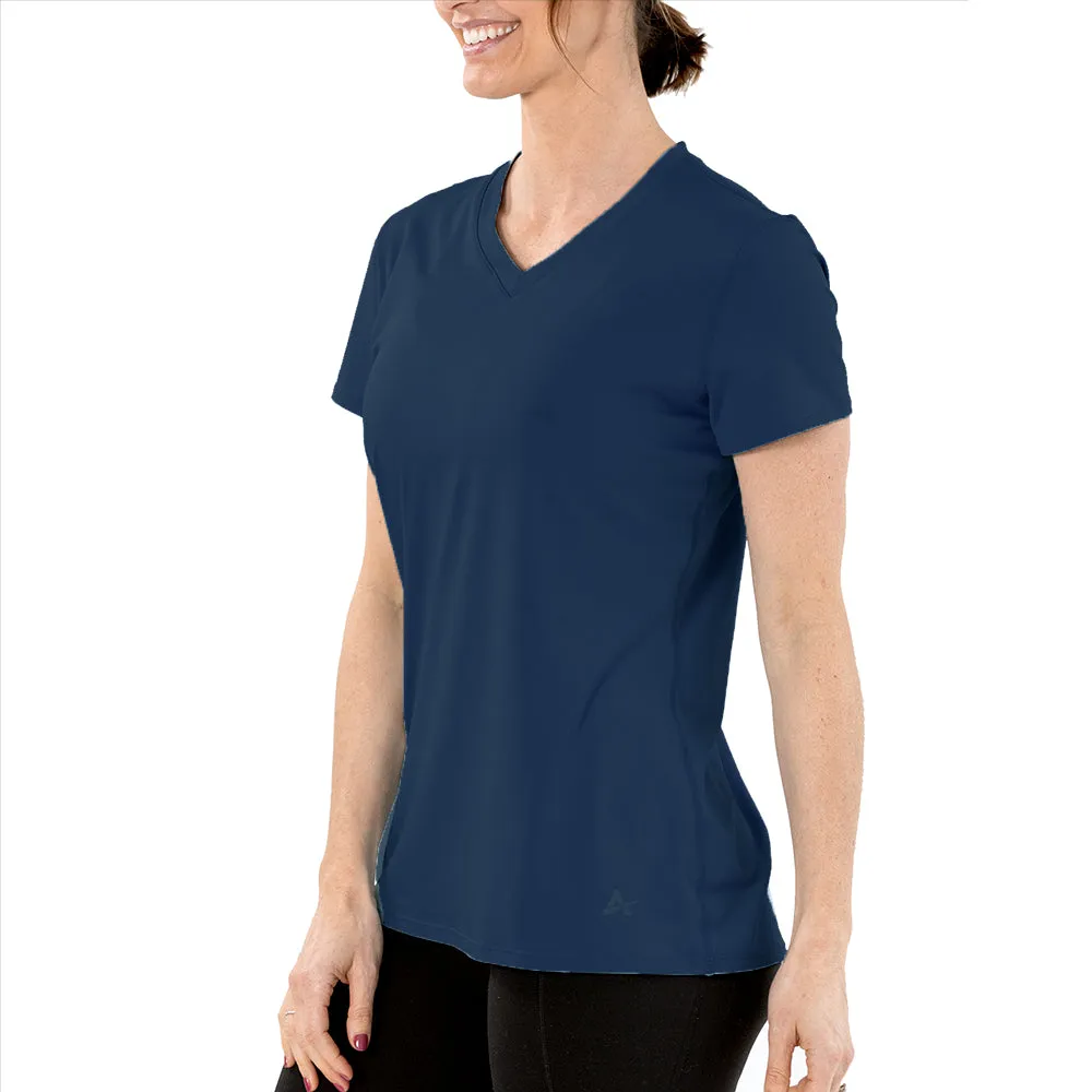 Women's Cooling V-Neck Short Sleeve T-Shirt- CLOSEOUT