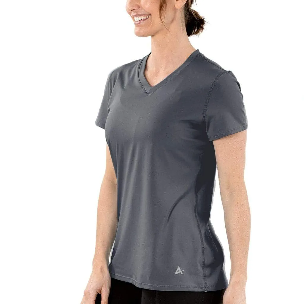 Women's Cooling V-Neck Short Sleeve T-Shirt- CLOSEOUT