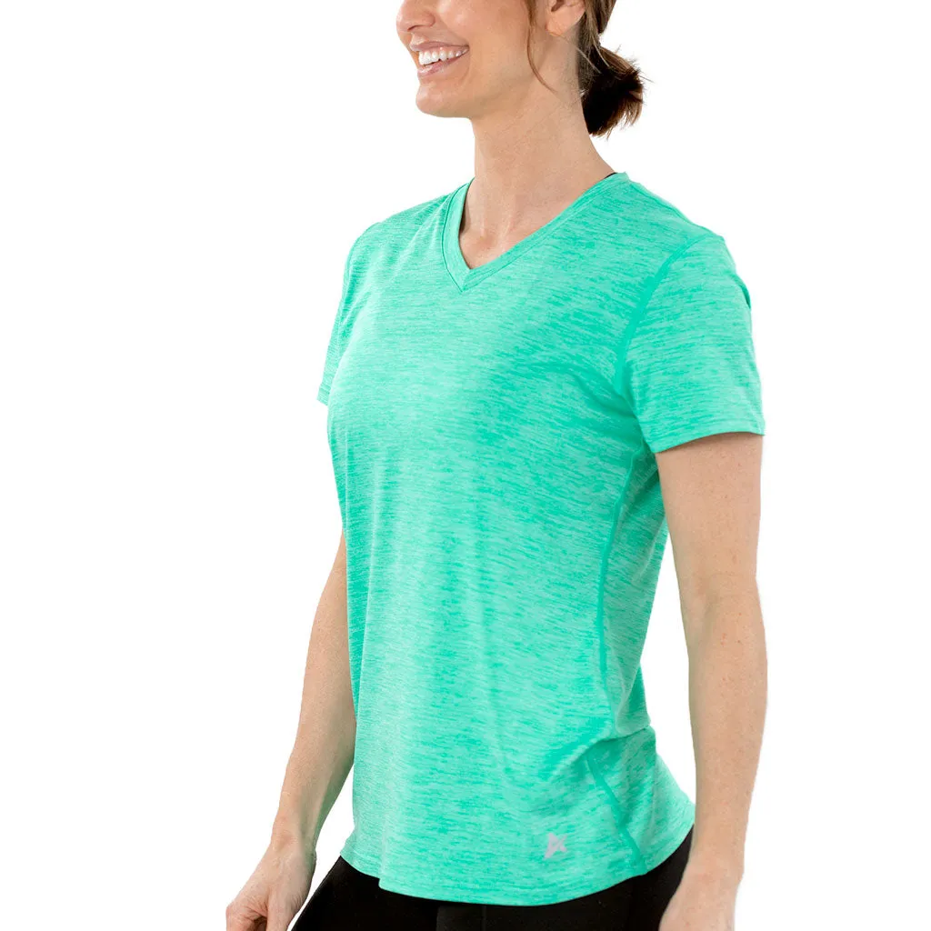 Women's Cooling V-Neck Short Sleeve T-Shirt- CLOSEOUT