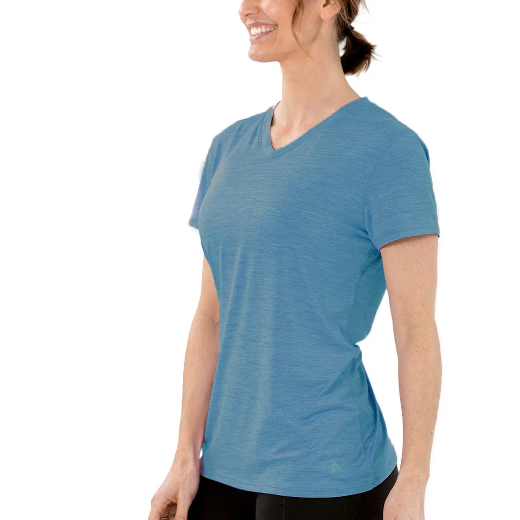 Women's Cooling V-Neck Short Sleeve T-Shirt- CLOSEOUT